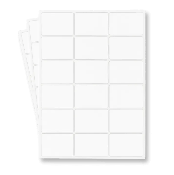 A4 sheet labels